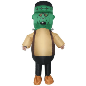 Inflatable Frank Costume Air Blow Up Jaws Jumpsuit Fancy Dress Funny Carcharias Suit For Cosplay Party--Only Supports Self-pickup. (Option: Frank)