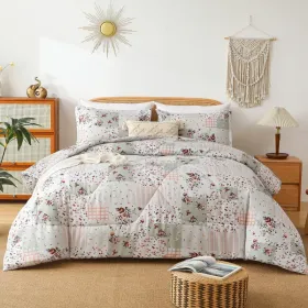 3pieces Comforter Set King Comforter X1 Pillowcasex2 Extremely Diverse Styles (Option: QianXia)