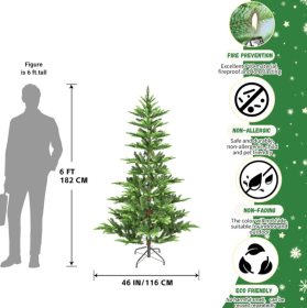 4.5.6.7ft PE  PVC Mixed Tree Memory Wire (Option: 6foot memory wire)
