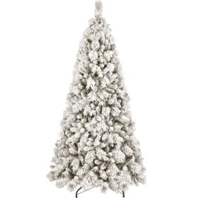 4ft PVC Hard Needle Mixed Flocked Tree (Option: 7feet PVC hard flannel tree)