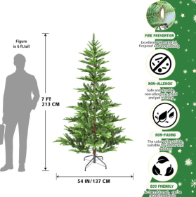 4.5.6.7ft PE  PVC Mixed Tree Memory Wire (Option: 7foot memory wire)